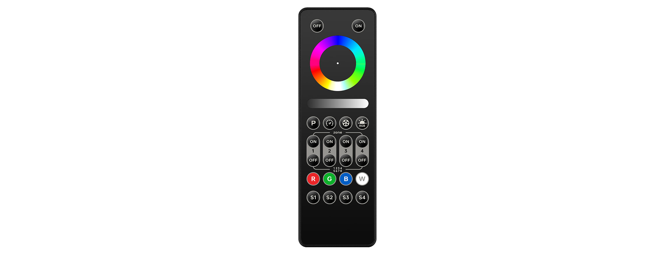 C Series RGB/RGBW LED Remote Controller C4F(4-Zone)
