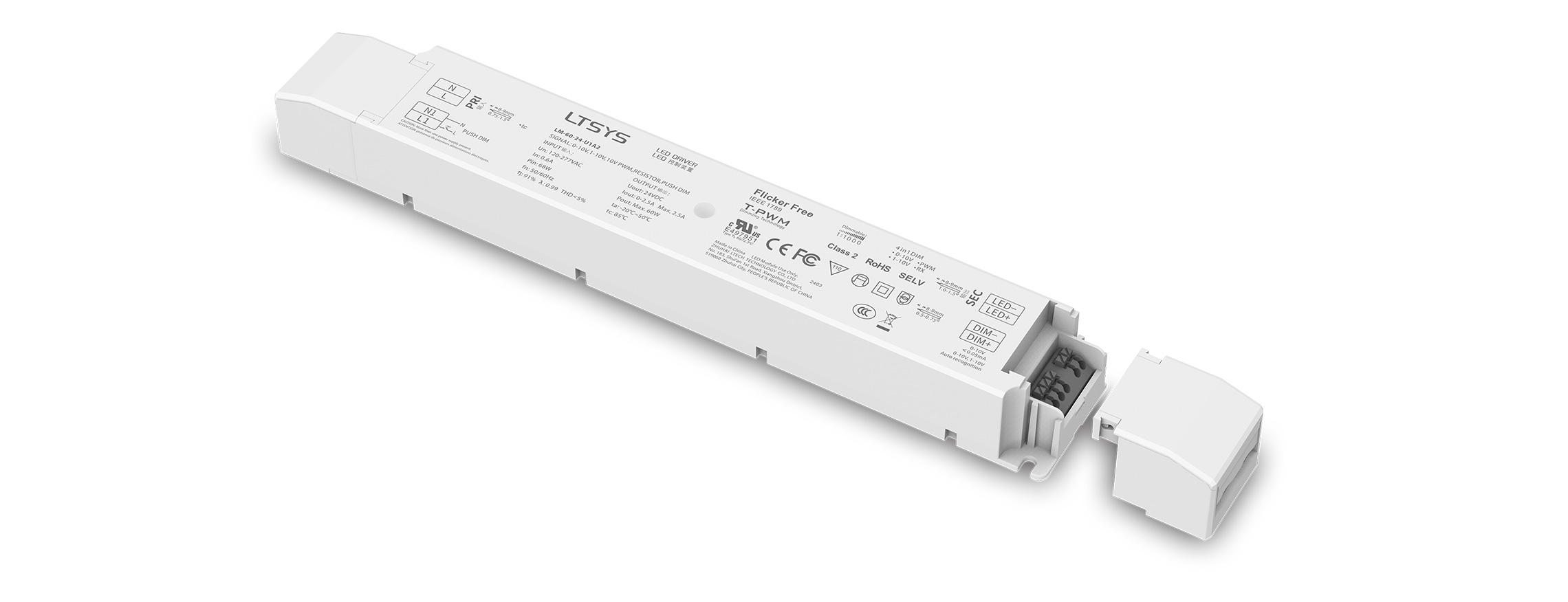 60W 24VDC CV 0/1-10V Driver LM-60-24-U1A2