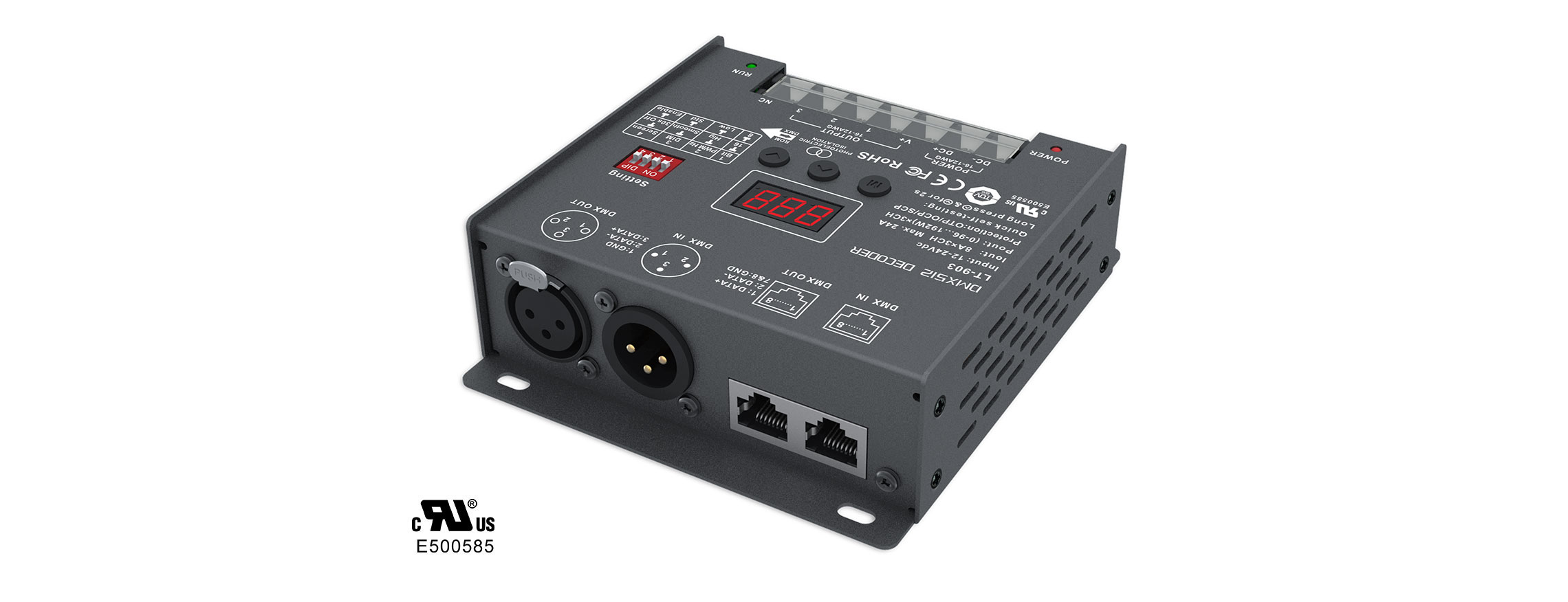 3CH CV DMX Decoder LT-903